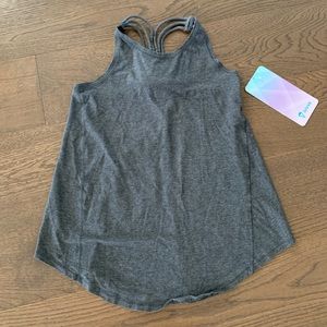 **SOLD**Lululemon Ivivva girls “Quiet Moments Tank” size 10 colour heather grey